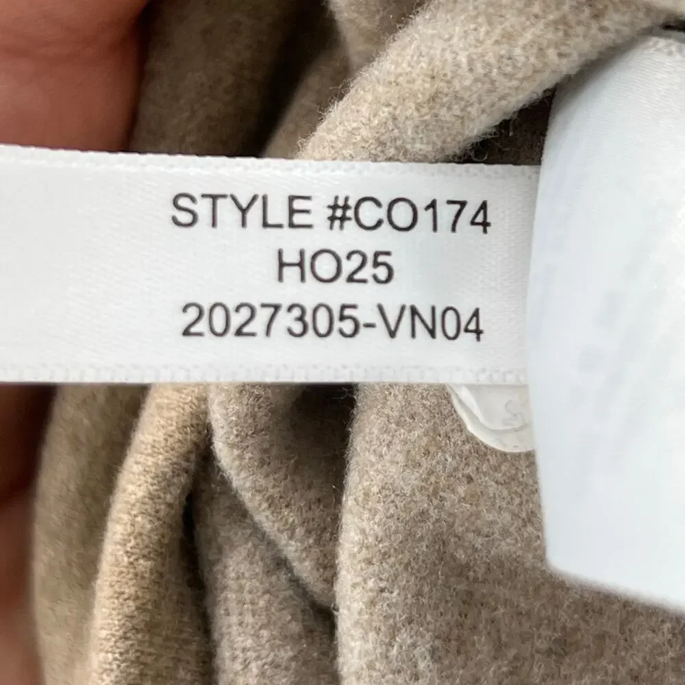 J. Crew Seaboard Soft-Knit Quarter-Zip Sweatshirt Heather Mushroom Size L NWT